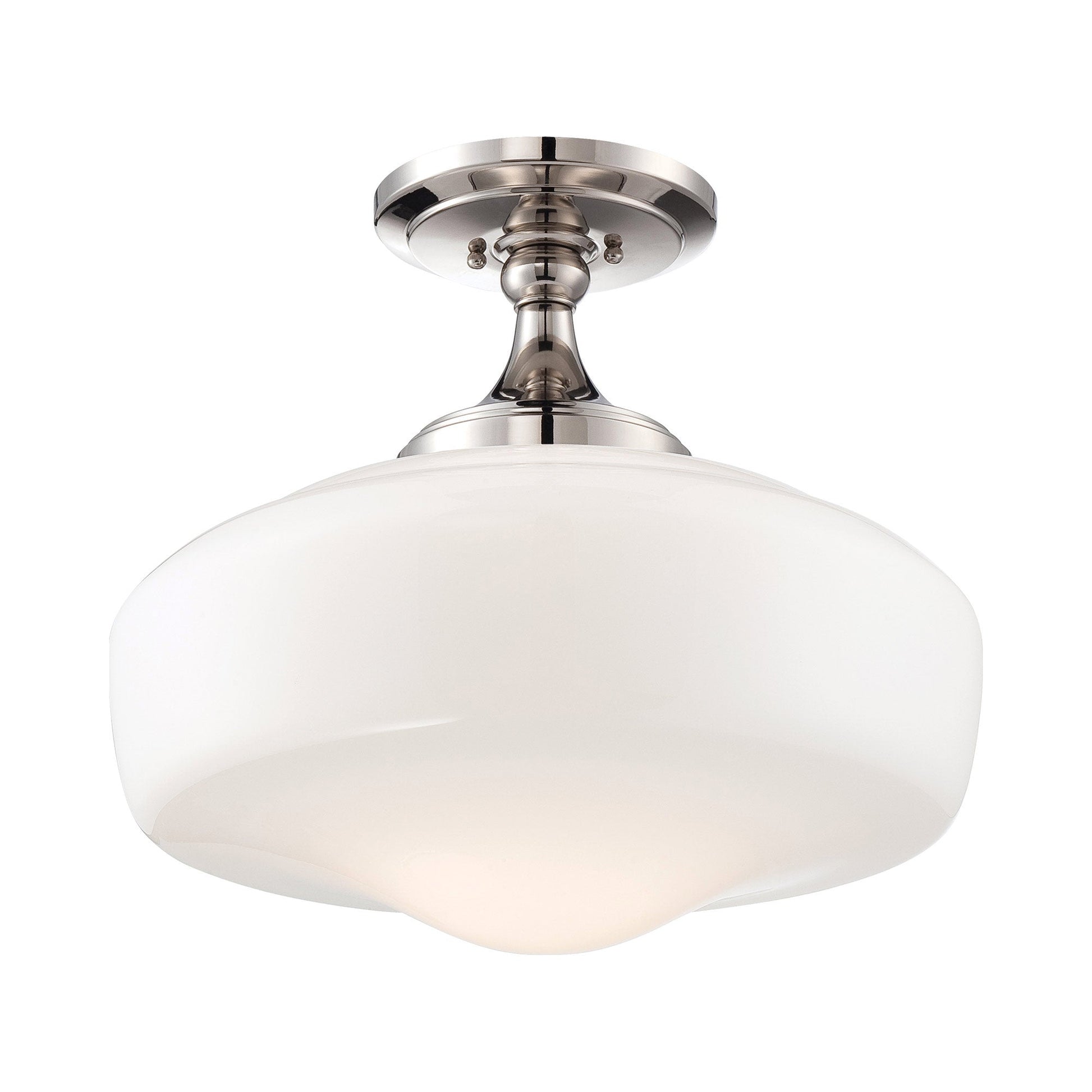 2259 Semi Flush Mount Ceiling Light in Polished Nickel.
