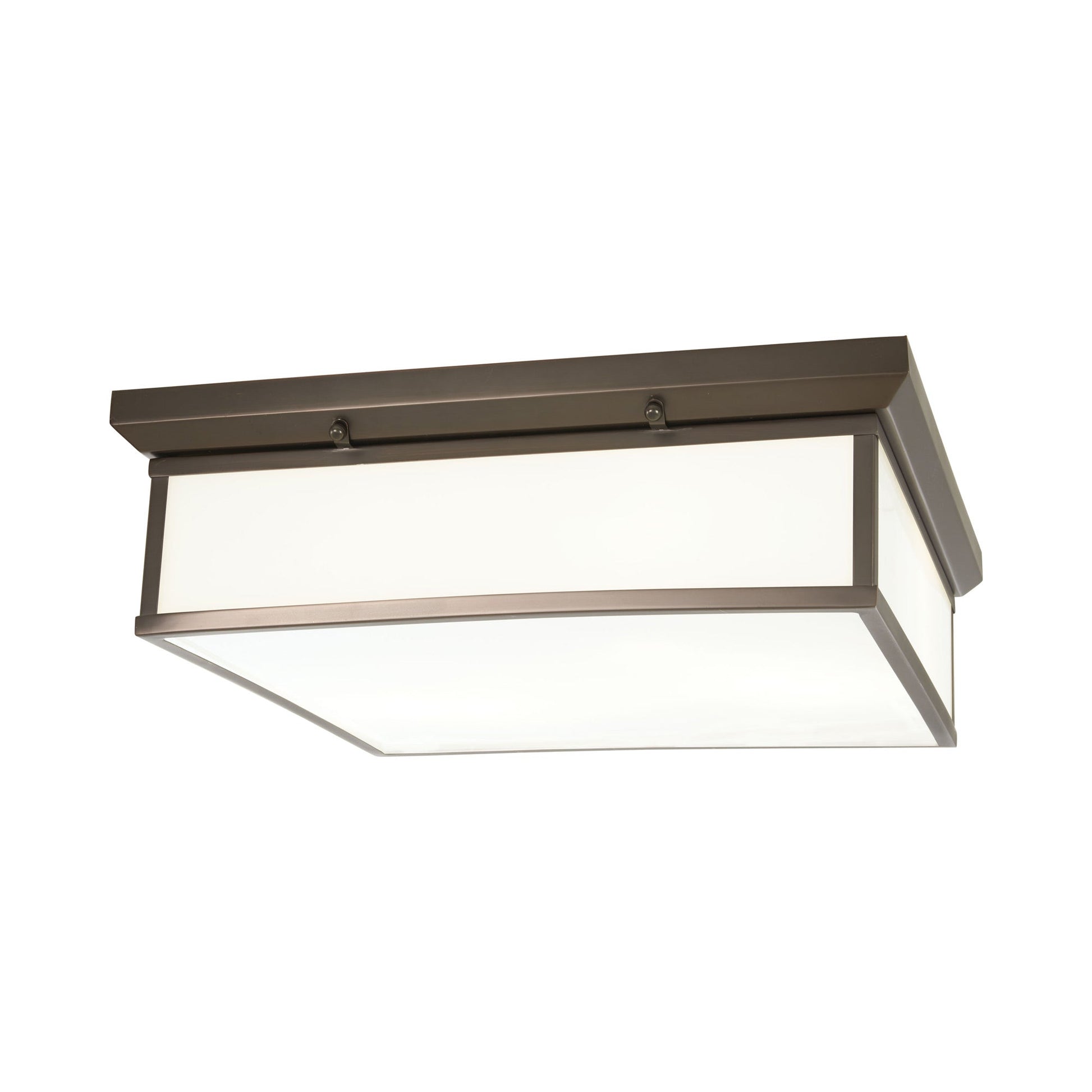 691 LED Flush Mount Ceiling Light in Harvard Court Bronze (20-Inch).