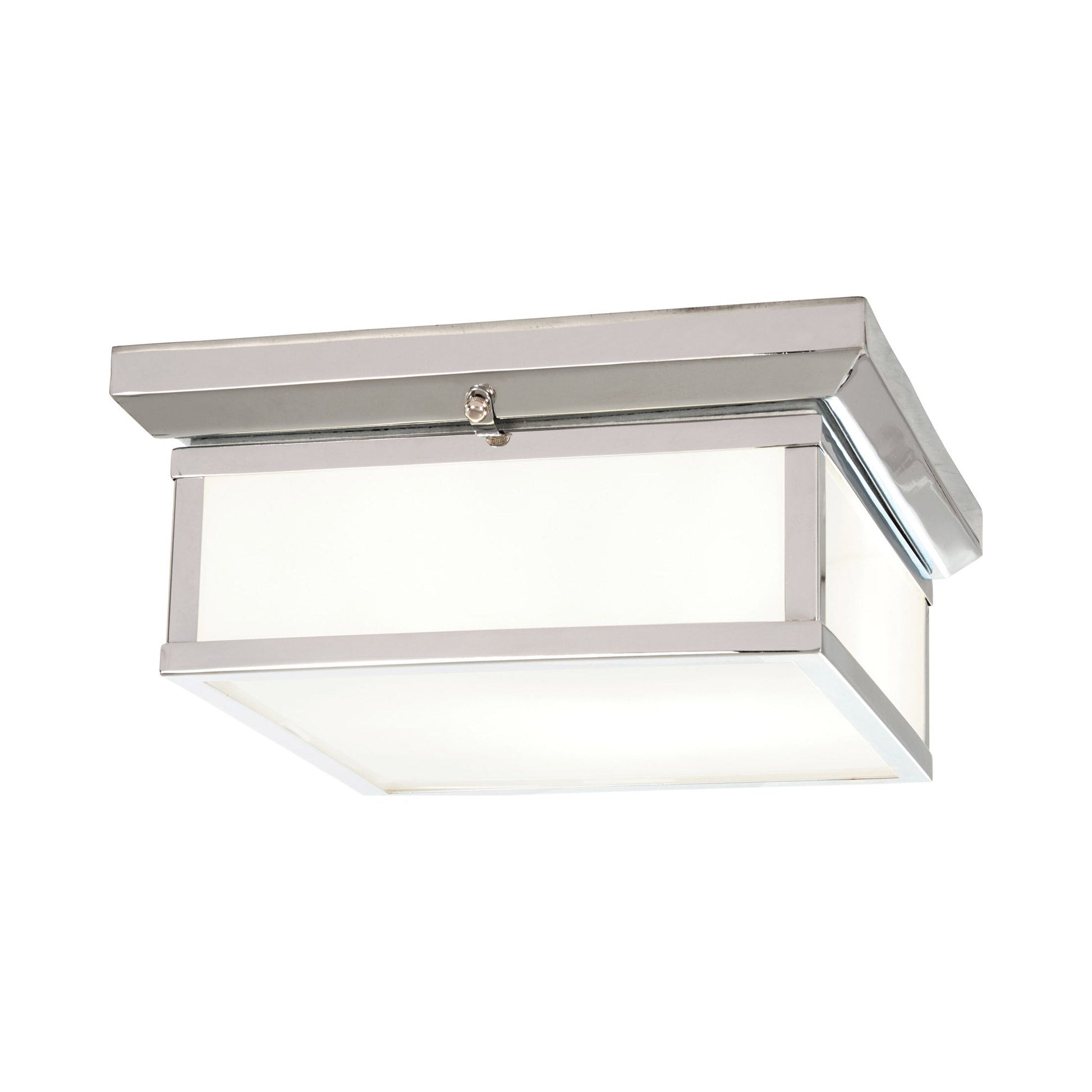 6919 Flush Mount Ceiling Light in Polished Nickel.