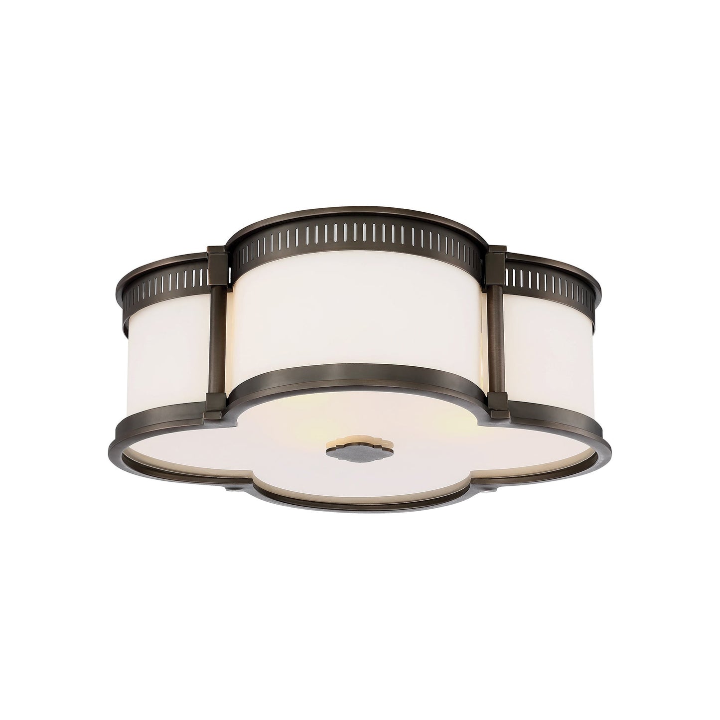 824-L LED Flush Mount Ceiling Light in Harvard Court Bronze (Small).
