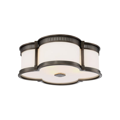 824-L LED Flush Mount Ceiling Light in Harvard Court Bronze (Small).