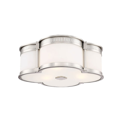 824-L LED Flush Mount Ceiling Light in Polished Nickel (Small).
