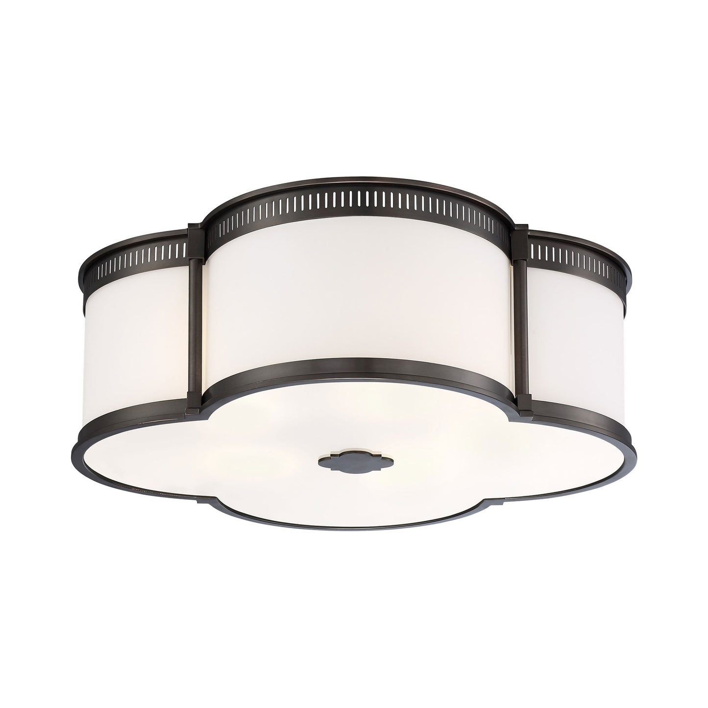 824-L LED Flush Mount Ceiling Light in Harvard Court Bronze (Large).