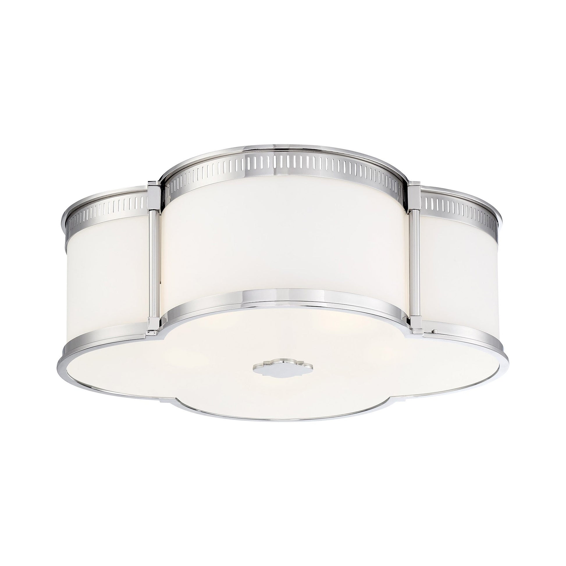 824-L LED Flush Mount Ceiling Light in Polished Nickel (Large).