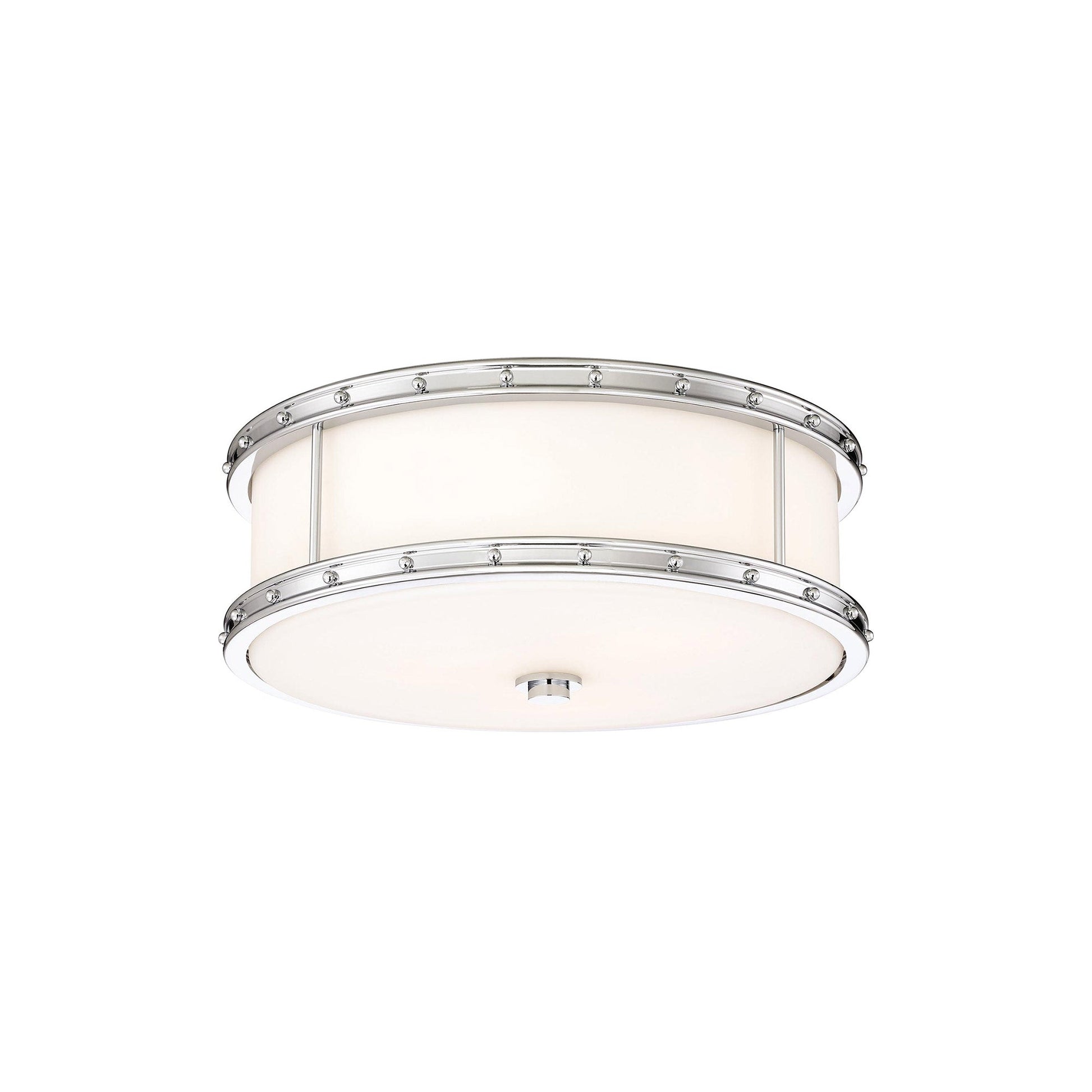 827-L LED Flush Mount Ceiling Light in Chrome (Small).