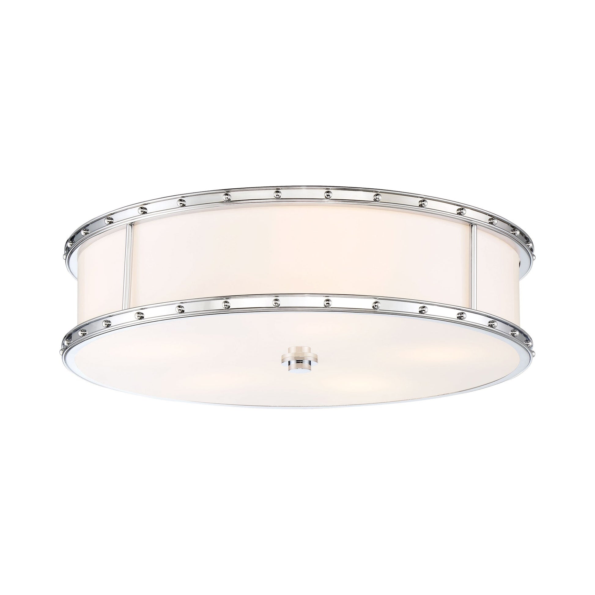 827-L LED Flush Mount Ceiling Light in Chrome (Large).