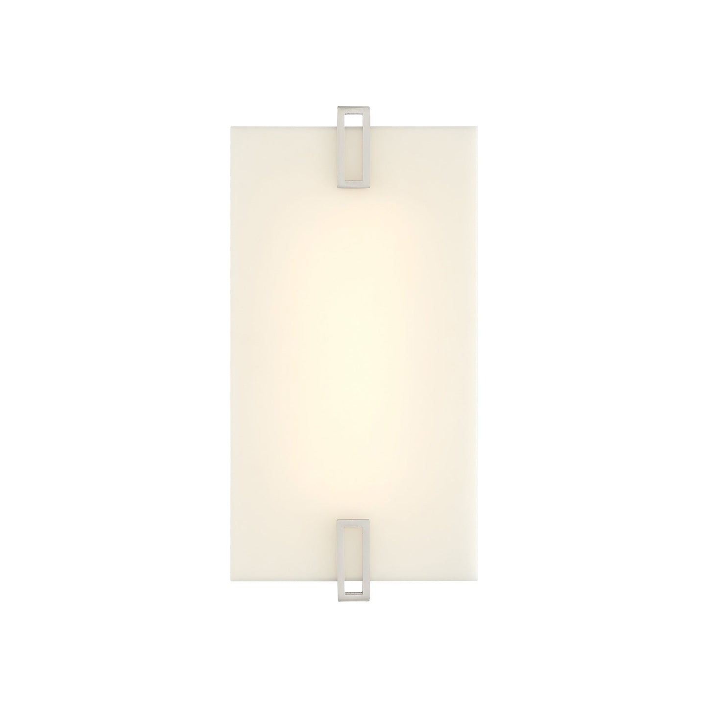 Aizen LED Wall Light in Brushed Nickel (12-Inch).