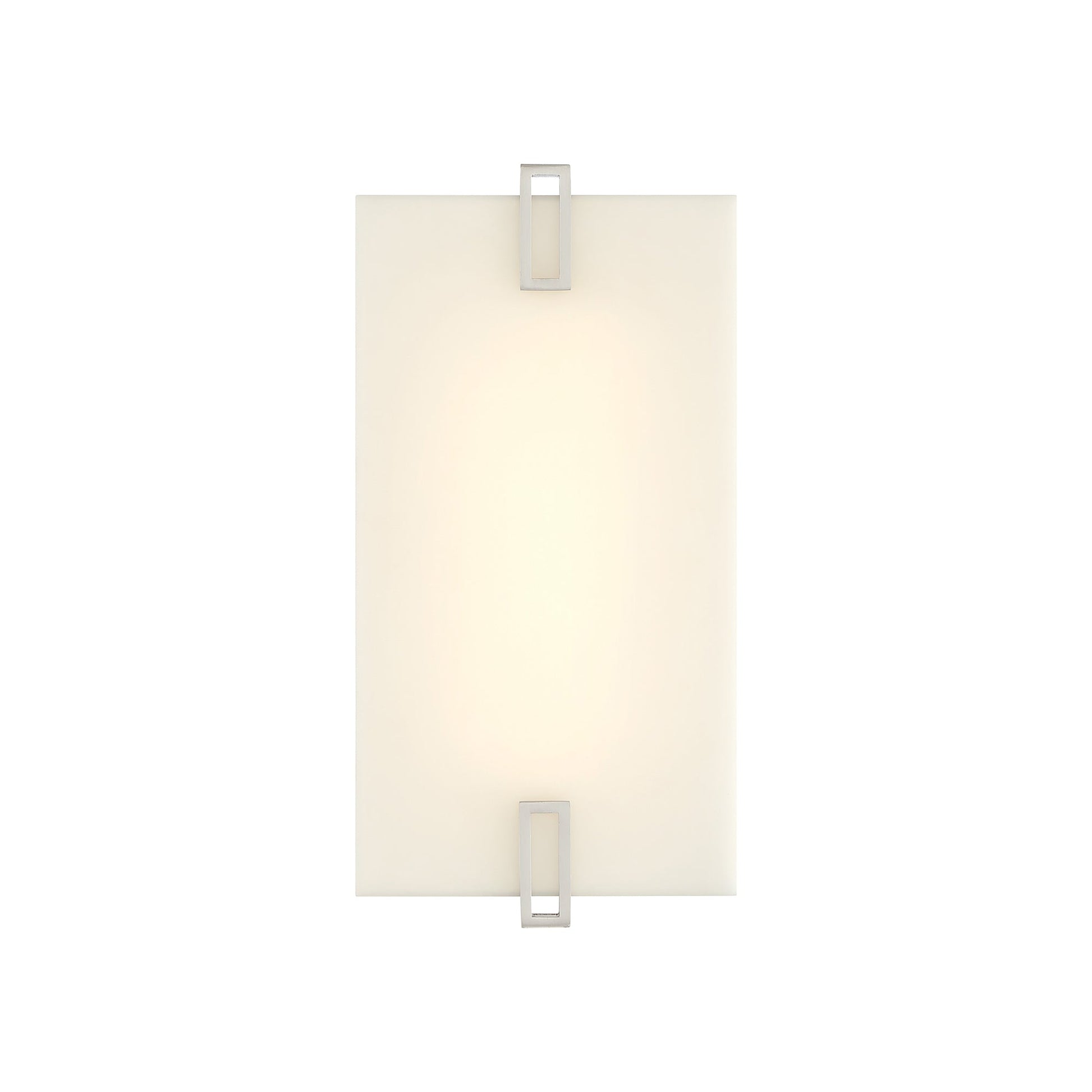 Aizen LED Wall Light in Brushed Nickel (12-Inch).