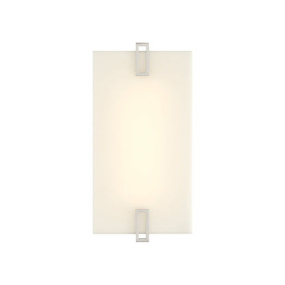 Aizen LED Wall Light in Brushed Nickel (12-Inch).