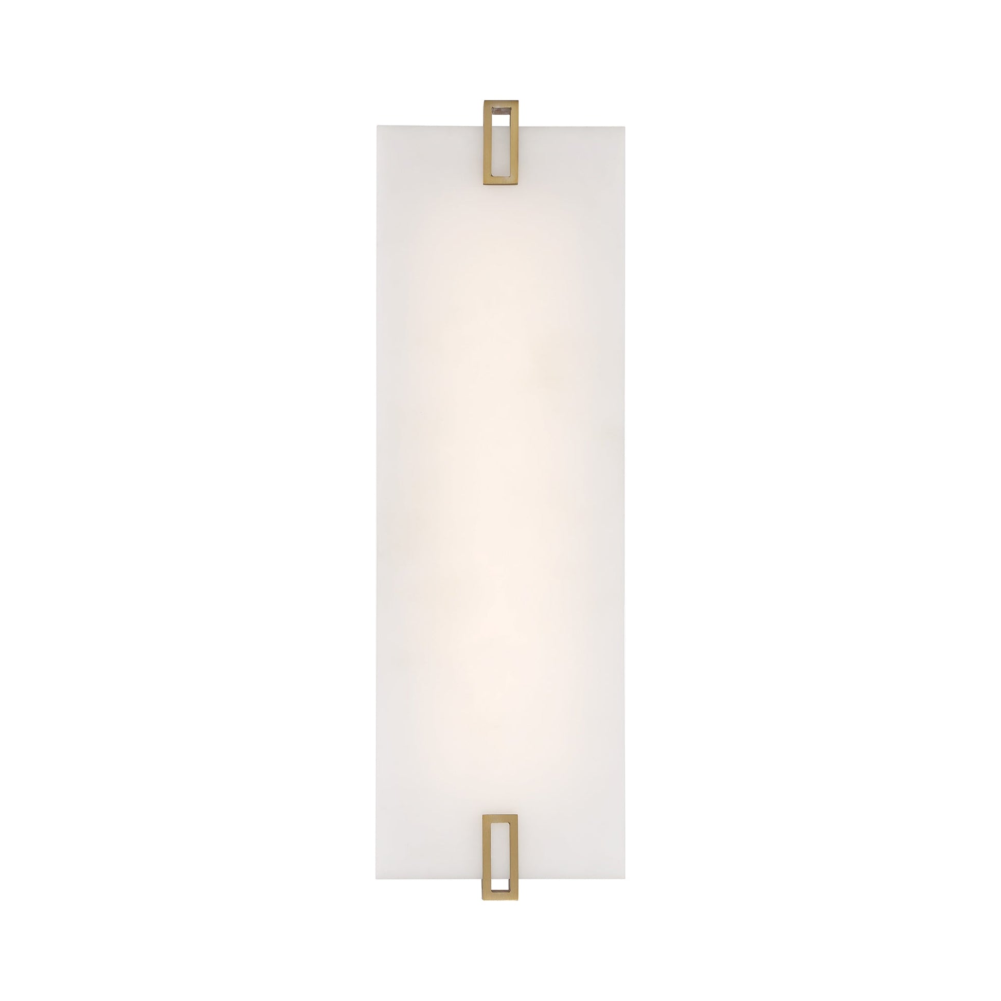 Aizen LED Wall Light in Soft Brass (19-Inch).