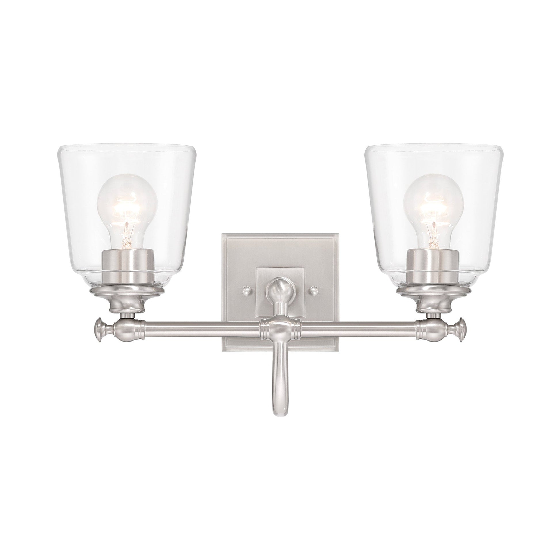 Antonia Bath Vanity Light in Brushed Nickel (2-Light).
