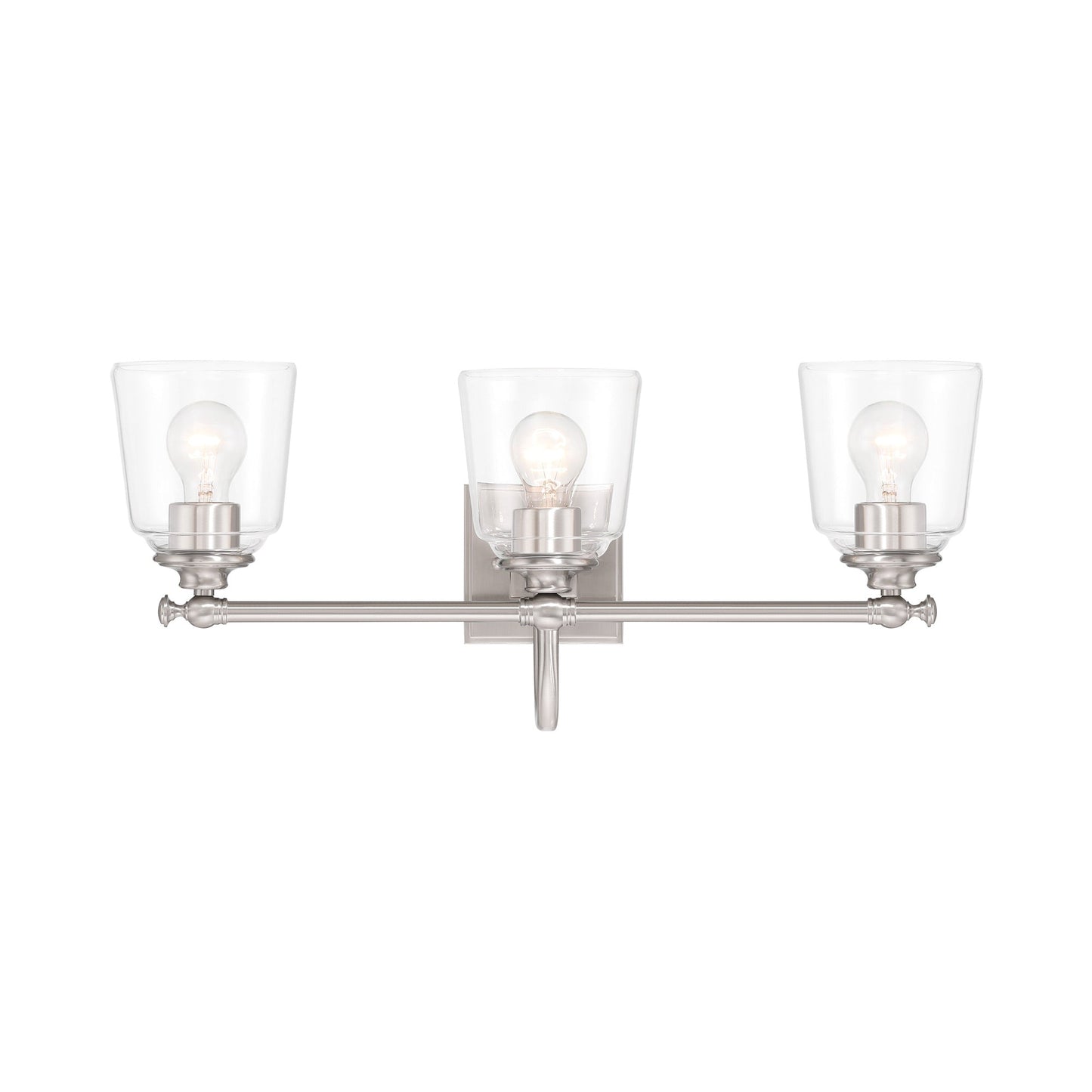 Antonia Bath Vanity Light in Brushed Nickel (3-Light).