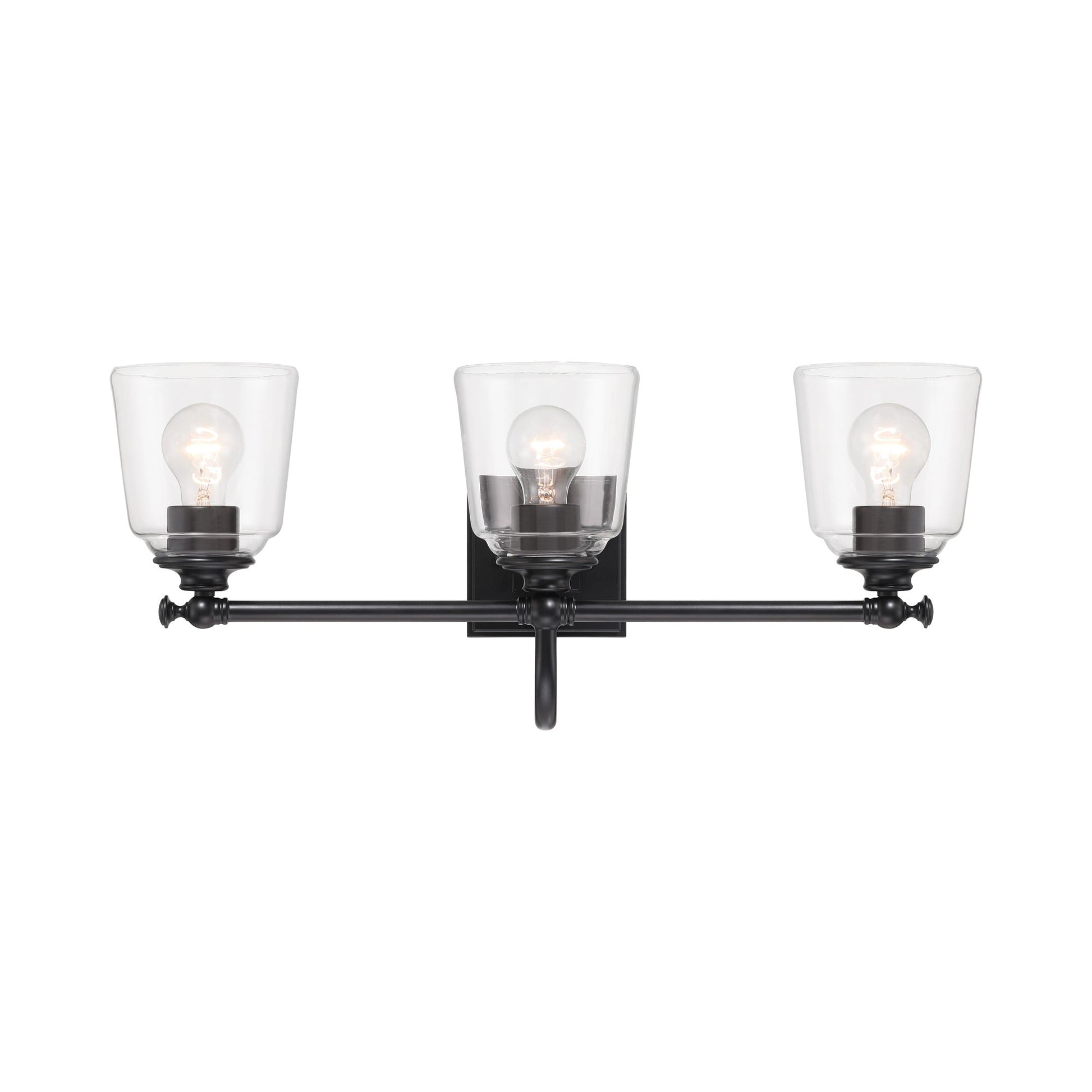 Antonia Bath Vanity Light in Coal Black (3-Light).