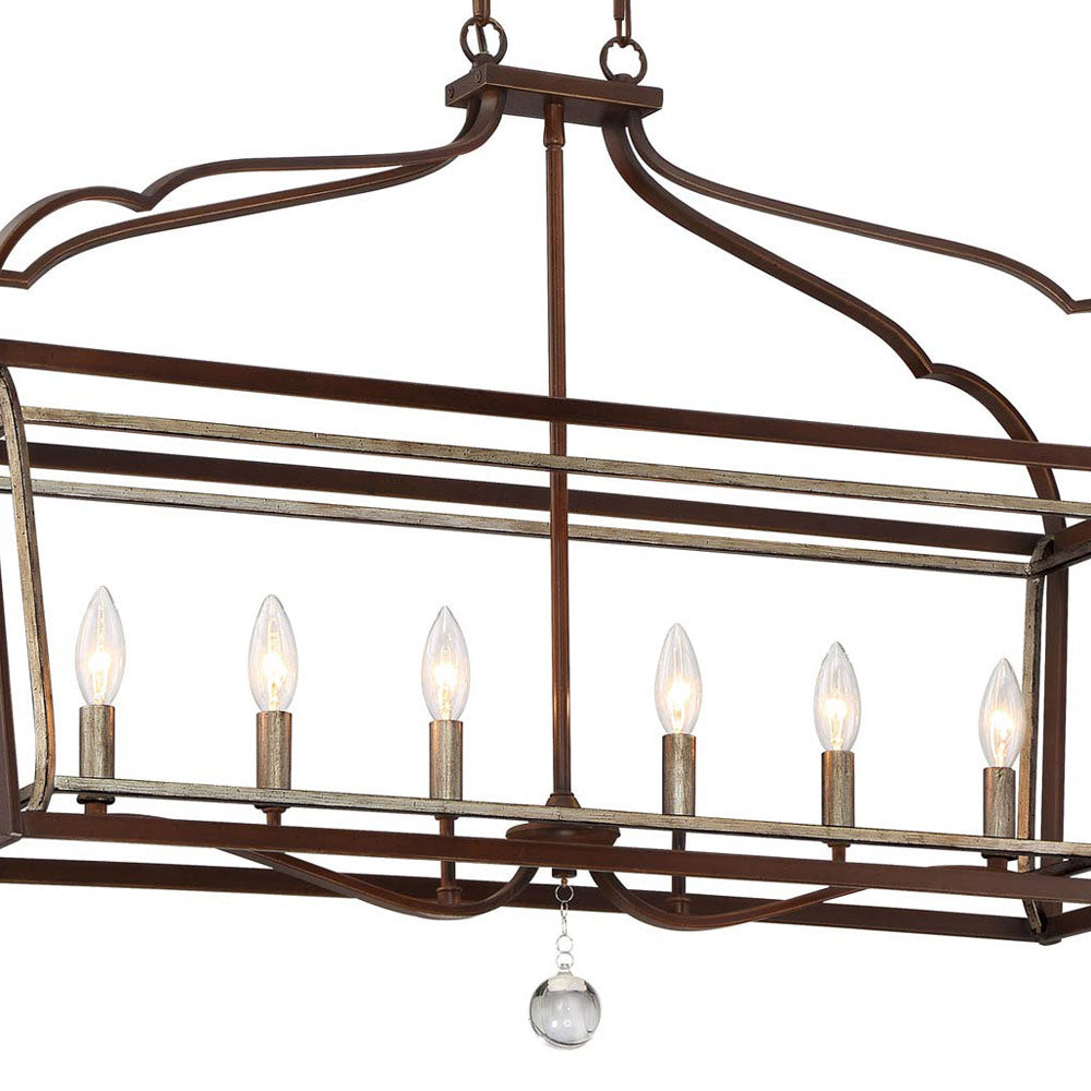 Astrapia Linear Pendant Light in Detail.