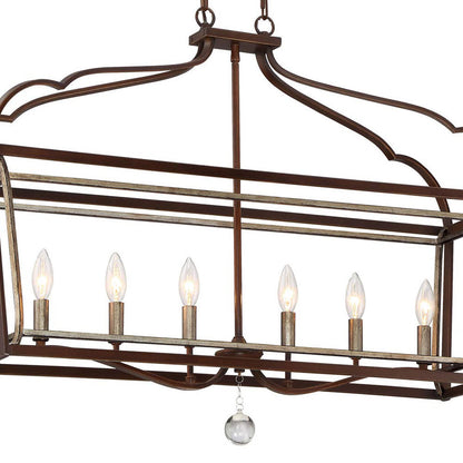 Astrapia Linear Pendant Light in Detail.