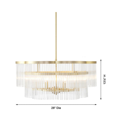 Azura Pendant Light - line drawing.