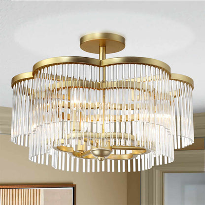 Azura Semi Flush Mount Ceiling Light in Detail.