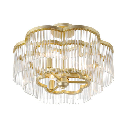 Azura Semi Flush Mount Ceiling Light in Detail.
