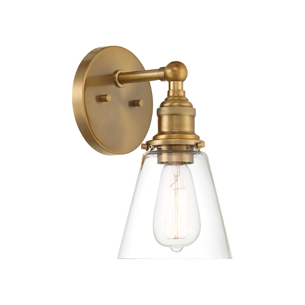 Barwell Wall Light in Oxidized Aged Brass (6-Inch).