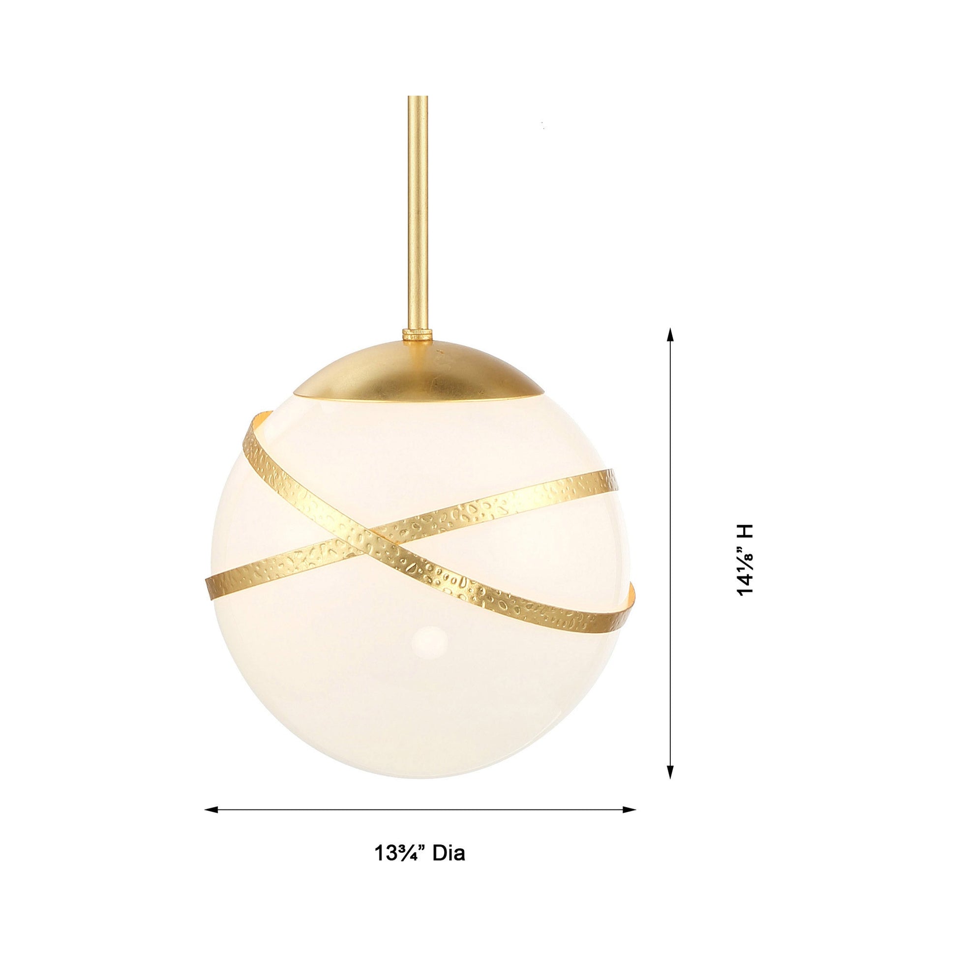 Batignolles Pendant Light - line drawing.