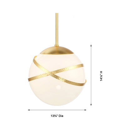 Batignolles Pendant Light - line drawing.