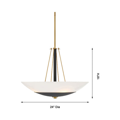 Bax Pendant Light - line drawing.
