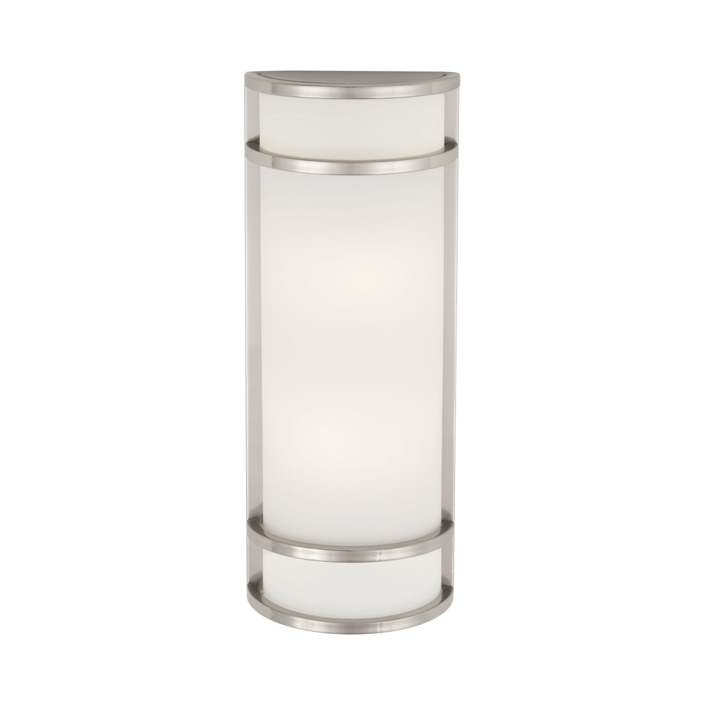 Bay View Outdoor Wall Light in Brushed Stainless Steel (20-Inch).