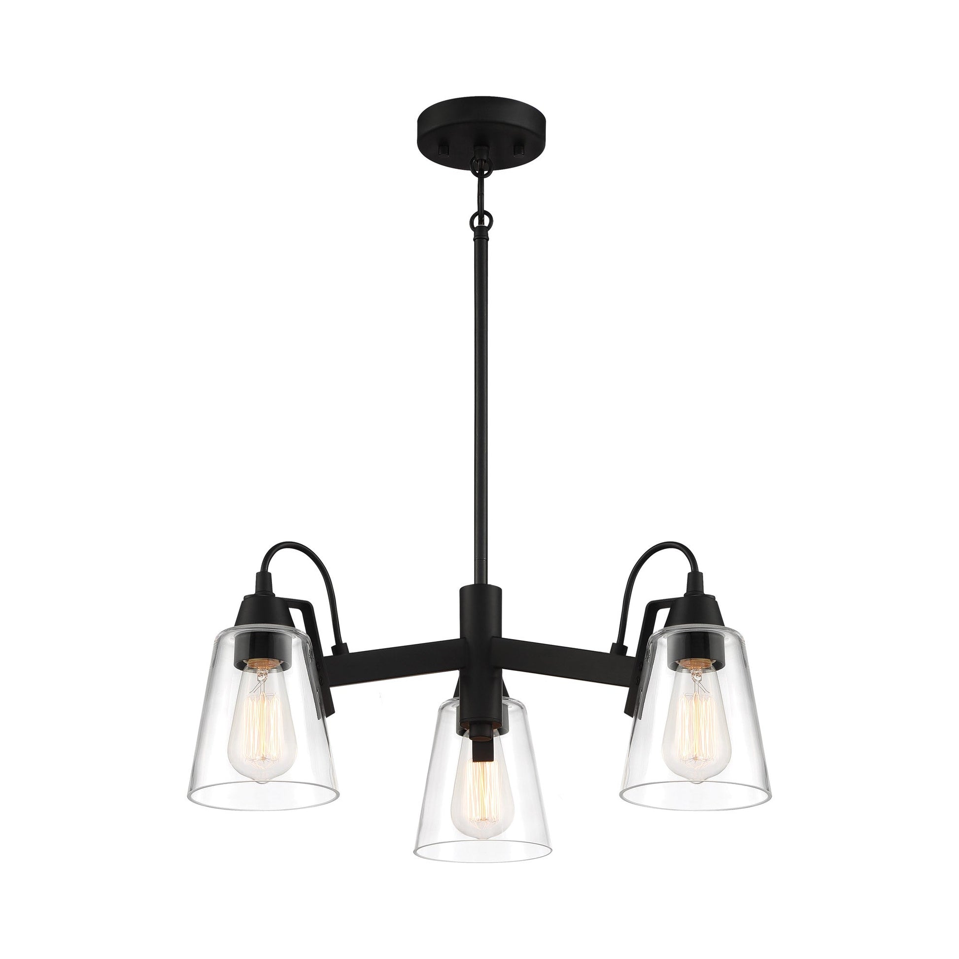 Beckonridge Chandelier in Coal (3-Light).