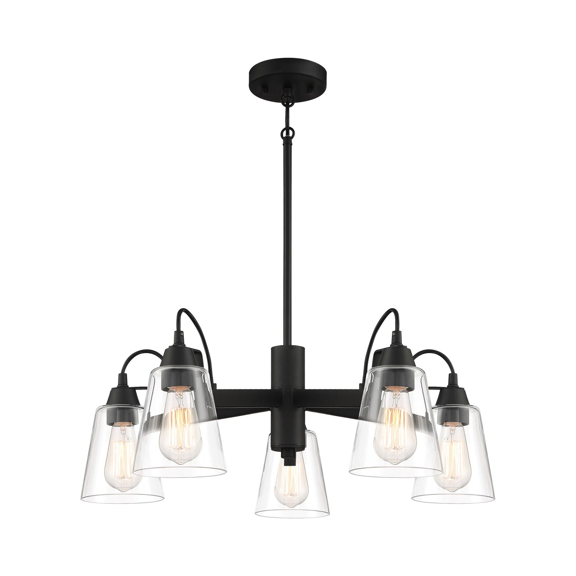 Beckonridge Chandelier in Coal (5-Light).