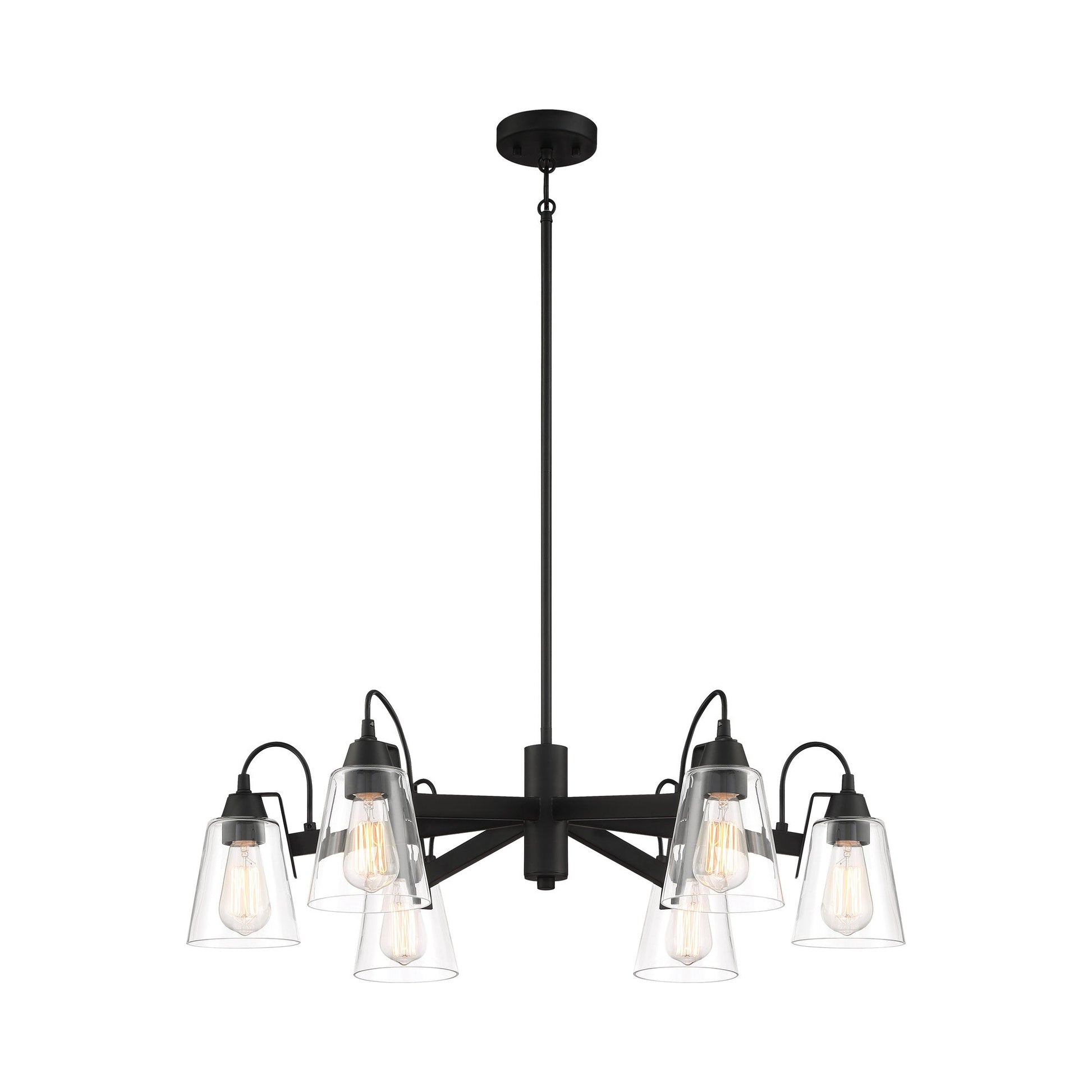 Beckonridge Chandelier in Coal (6-Light).