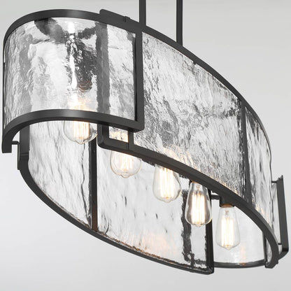 Bella Collina Linear Pendant Light in Detail.