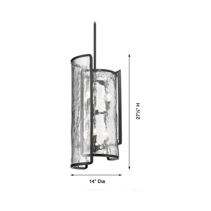 Bella Collina Pendant Light - line drawing