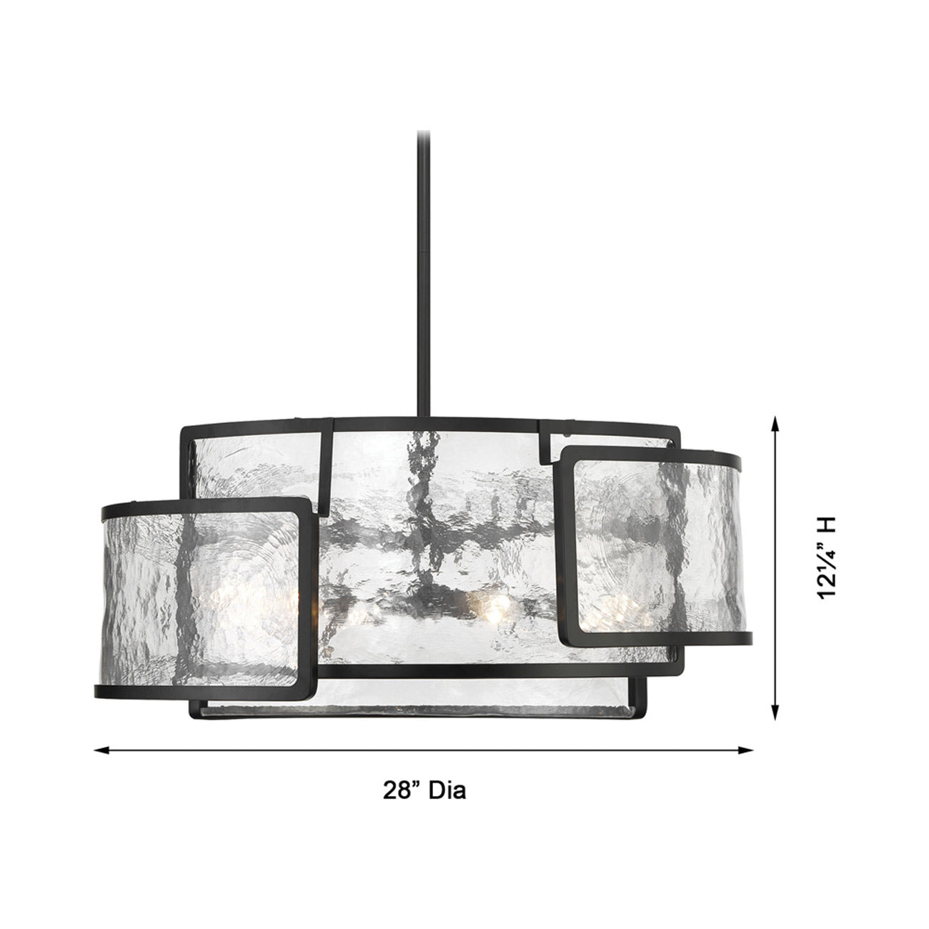 Bella Collina Pendant Light - line drawing