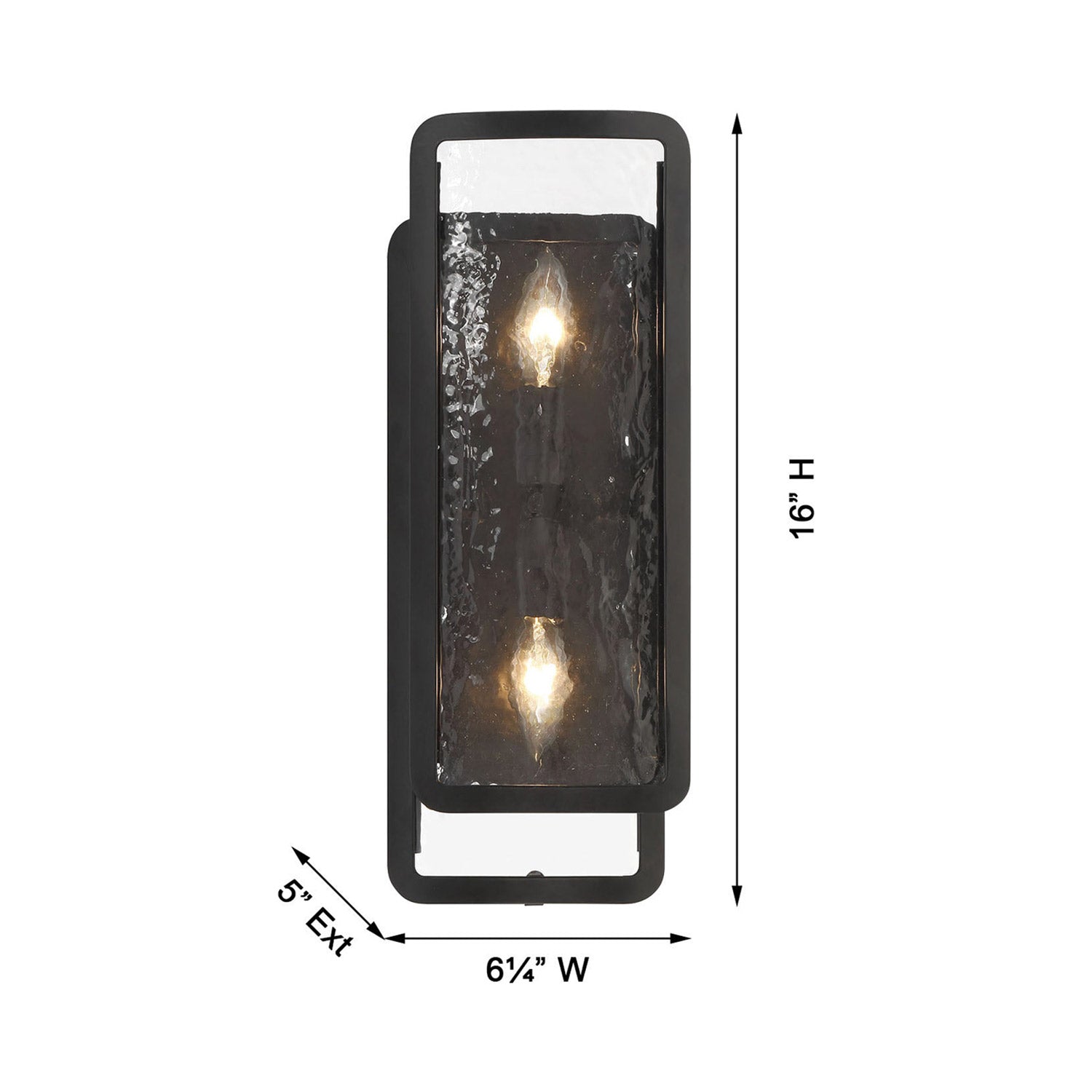 Bella Collina Wall Light - line drawing.