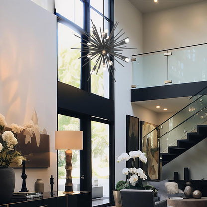 Bessel Pendant Light in living room.