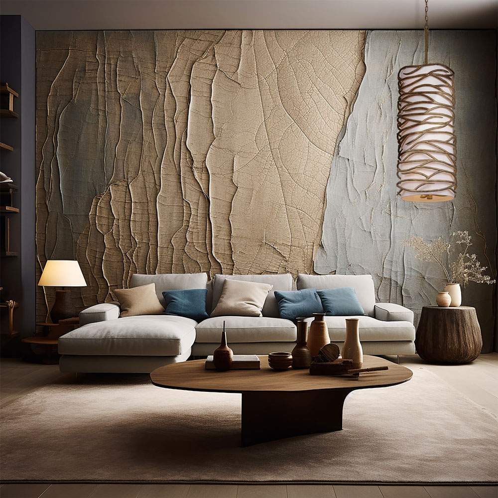 Branch Reality 3716 Pendant Light in living room.