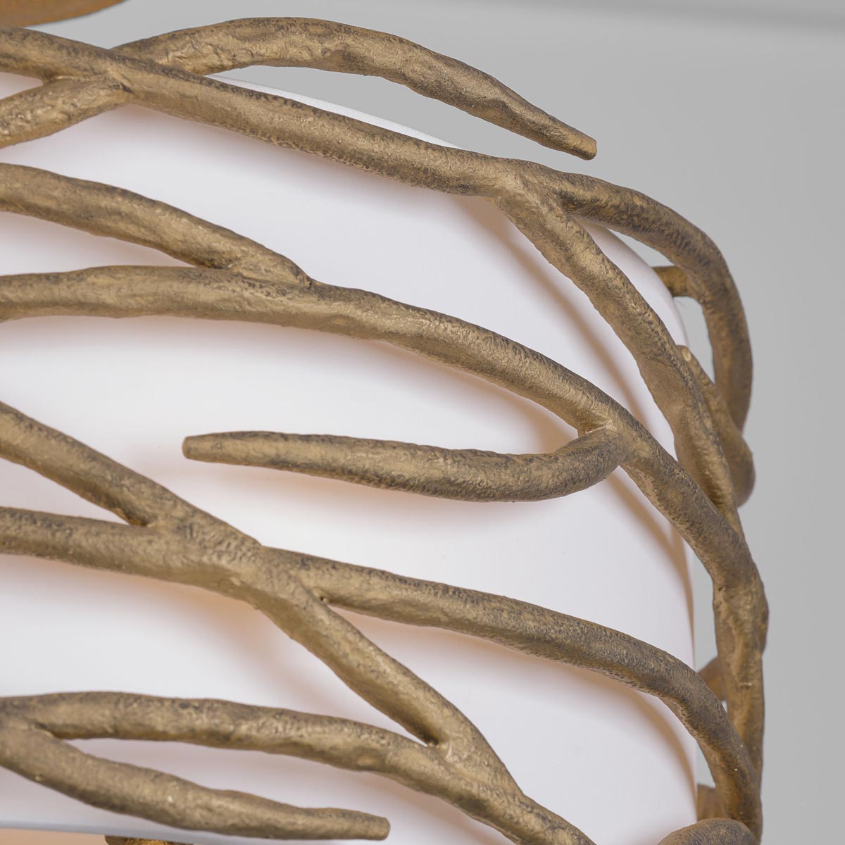 Branch Reality Semi Flush Mount Ceiling Light in Detail.