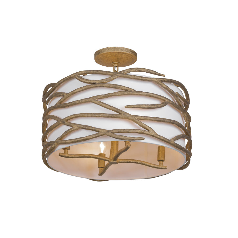 Branch Reality Semi Flush Mount Ceiling Light in Detail.