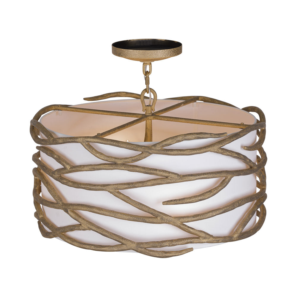 Branch Reality Semi Flush Mount Ceiling Light in Detail.