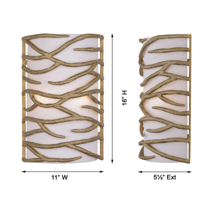 Branch Reality Wall Light - line drawing.