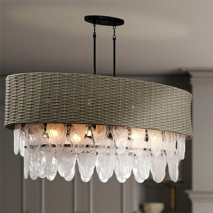 Breakers Isle Linear Pendant Light in Detail.