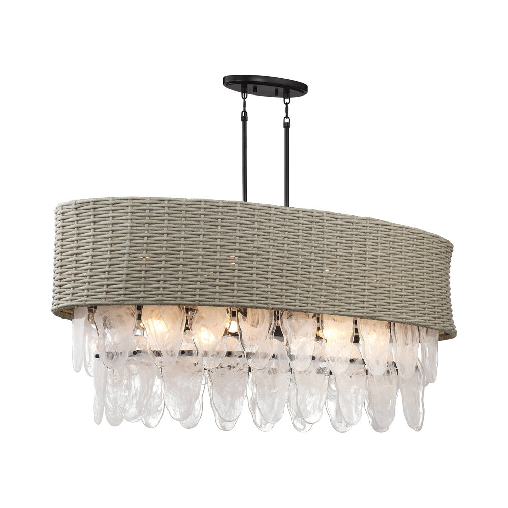 Breakers Isle Linear Pendant Light in Detail.