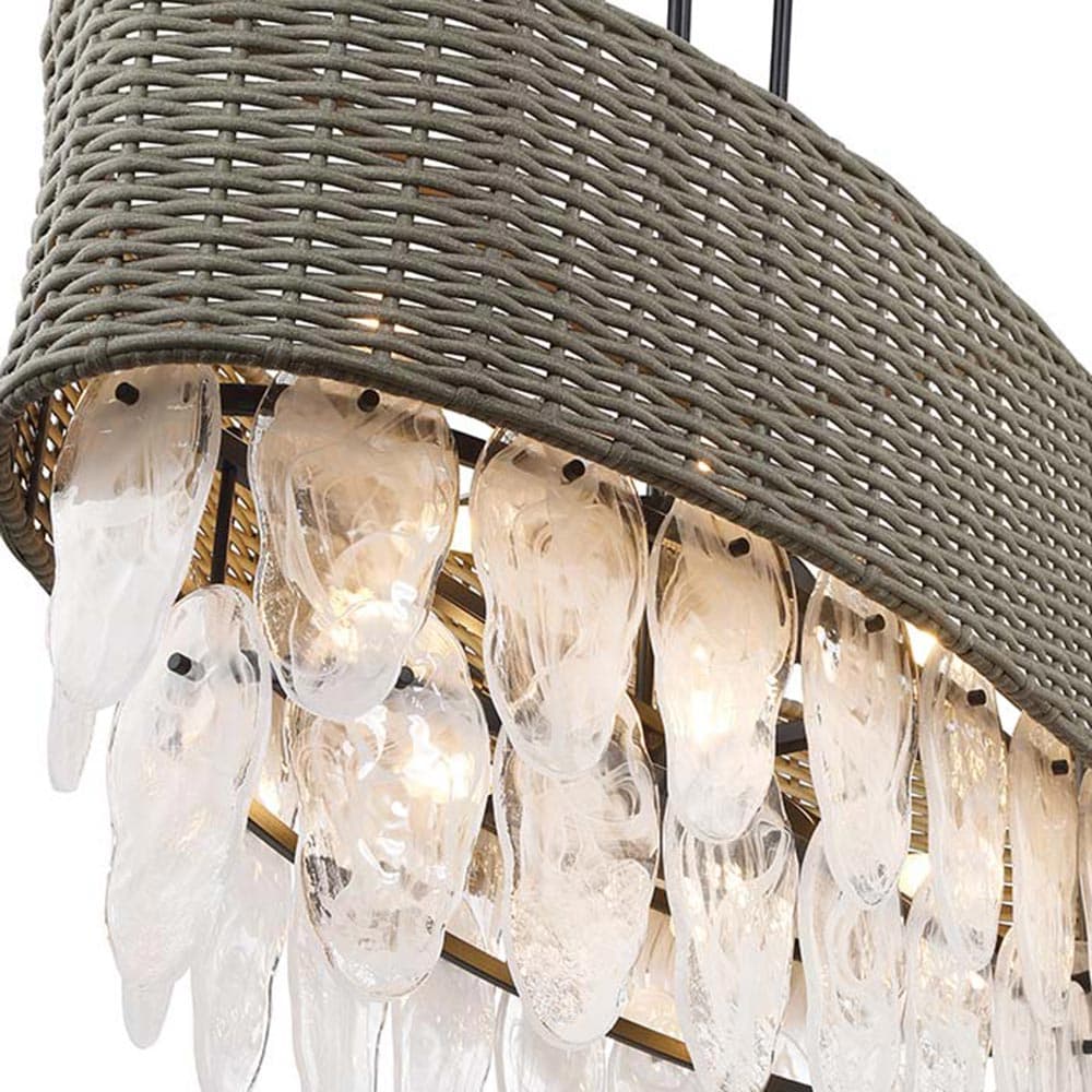 Breakers Isle Linear Pendant Light in Detail.