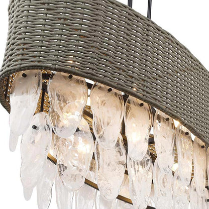 Breakers Isle Linear Pendant Light in Detail.