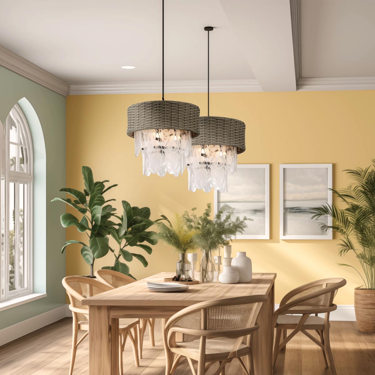 Breakers Isle Pendant Light in dining room.