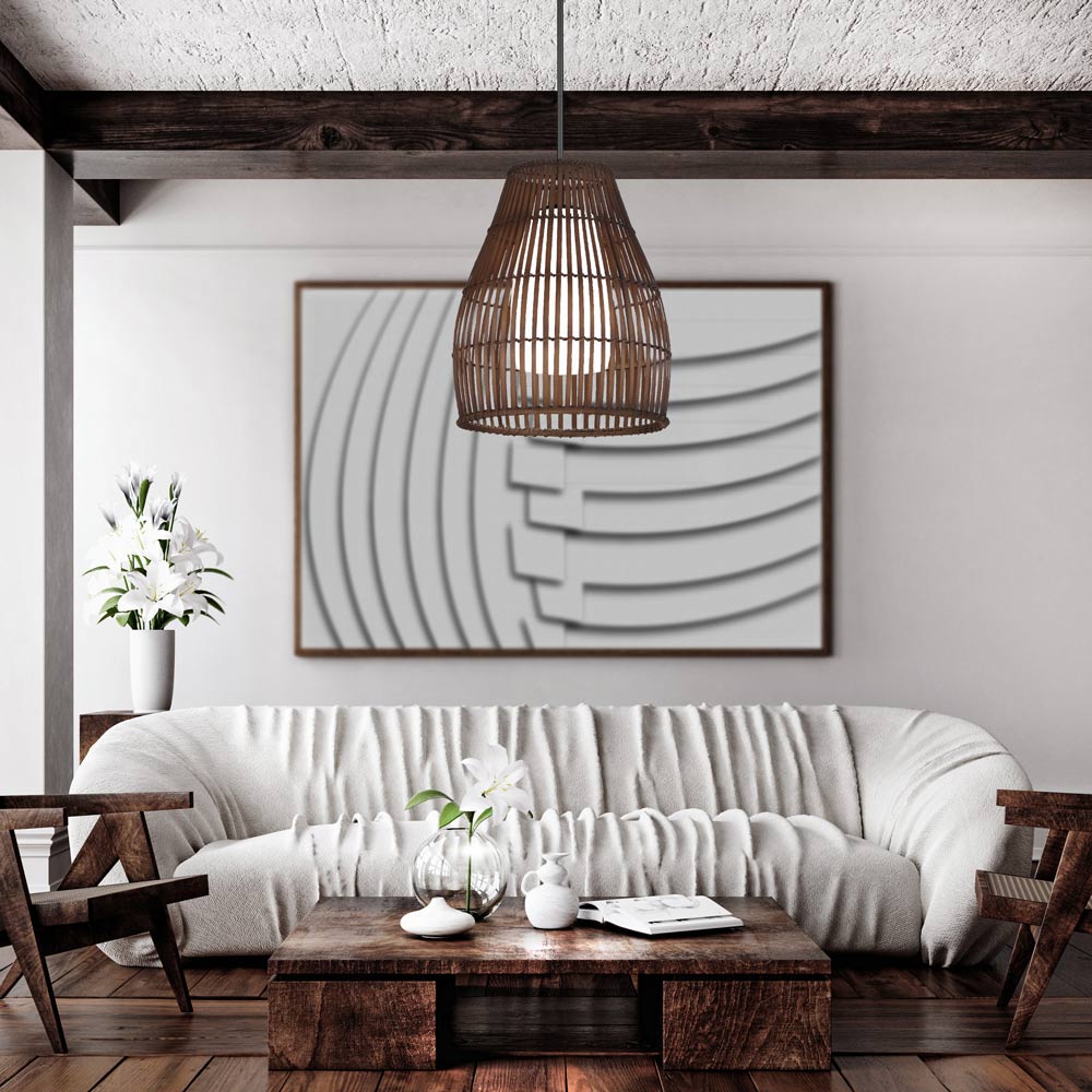 Brentwood Shore 1-Light Pendant Light in living room.