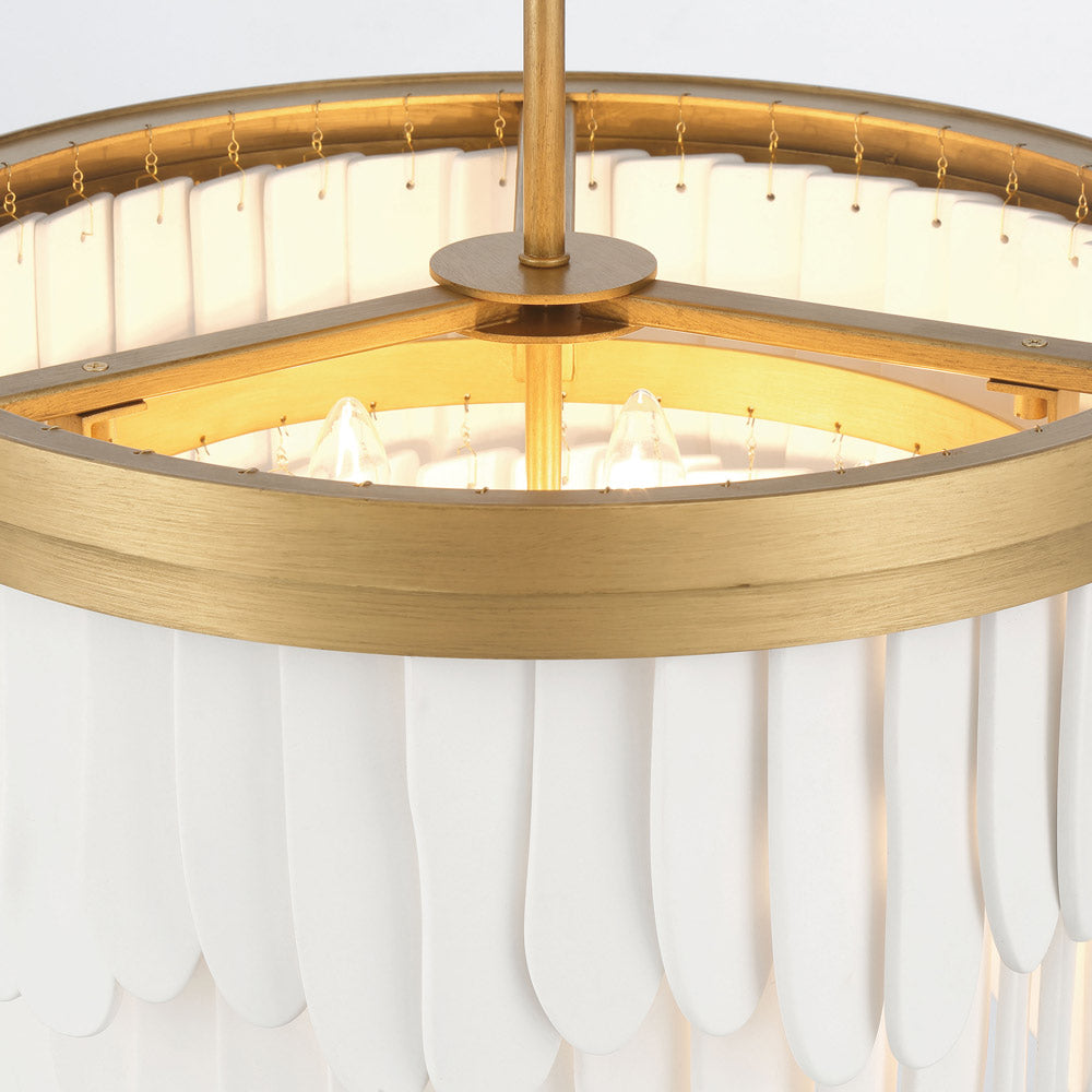 Briscade Semi Flush Mount Ceiling Light in Detail.