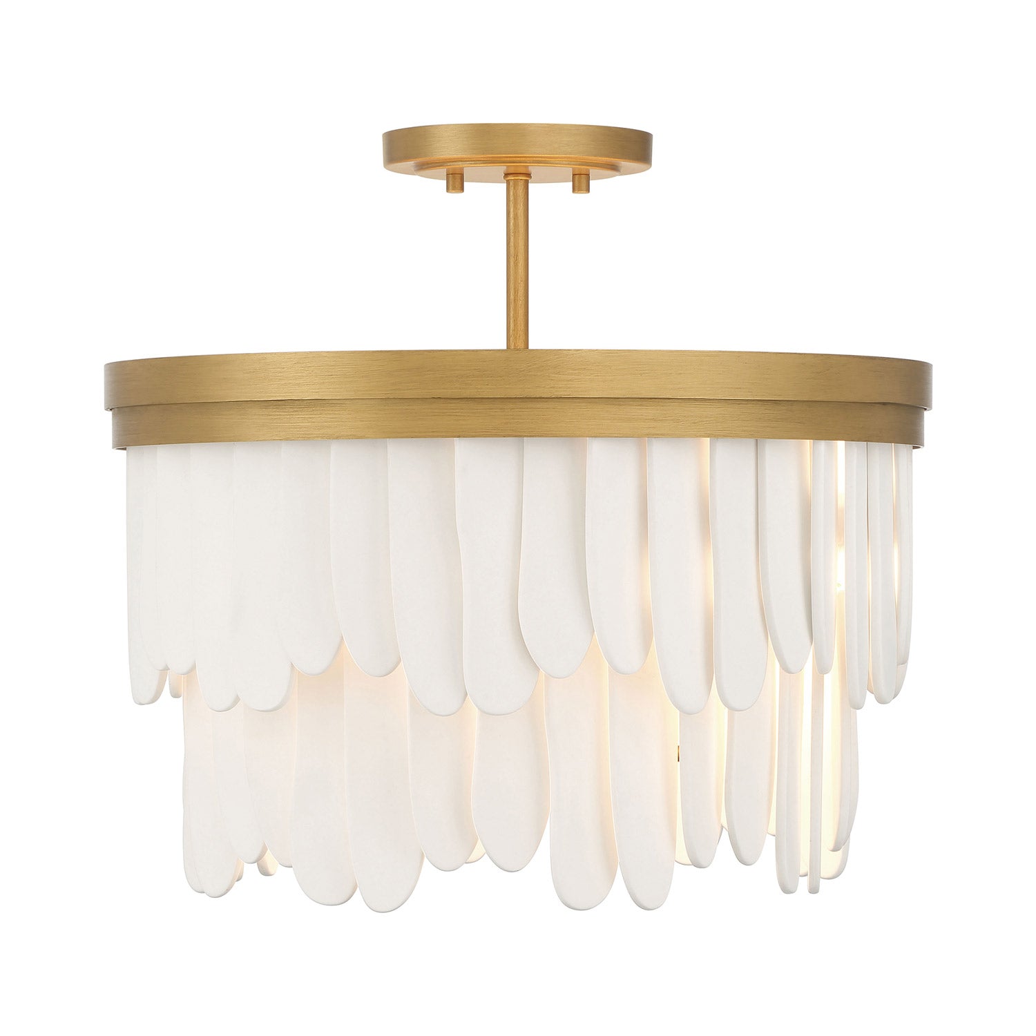 Briscade Semi Flush Mount Ceiling Light in Detail.