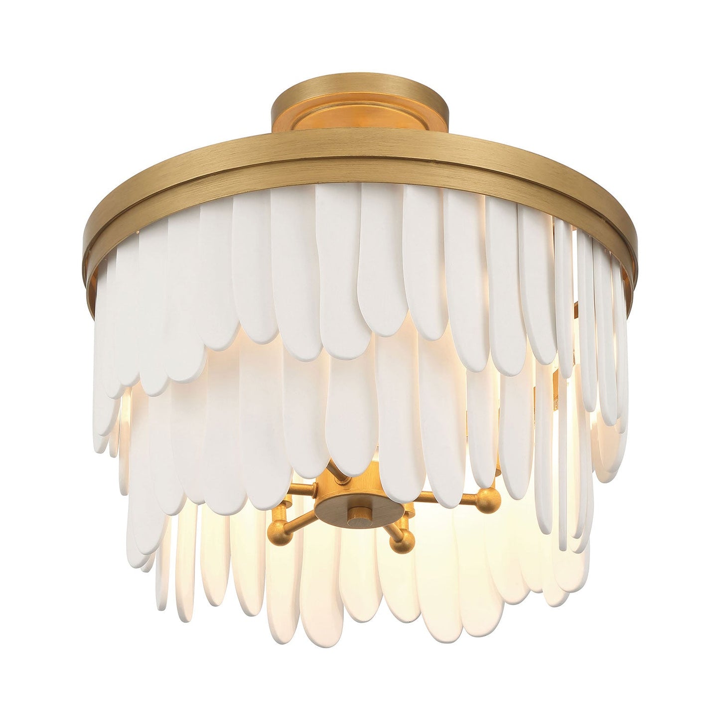 Briscade Semi Flush Mount Ceiling Light in Detail.