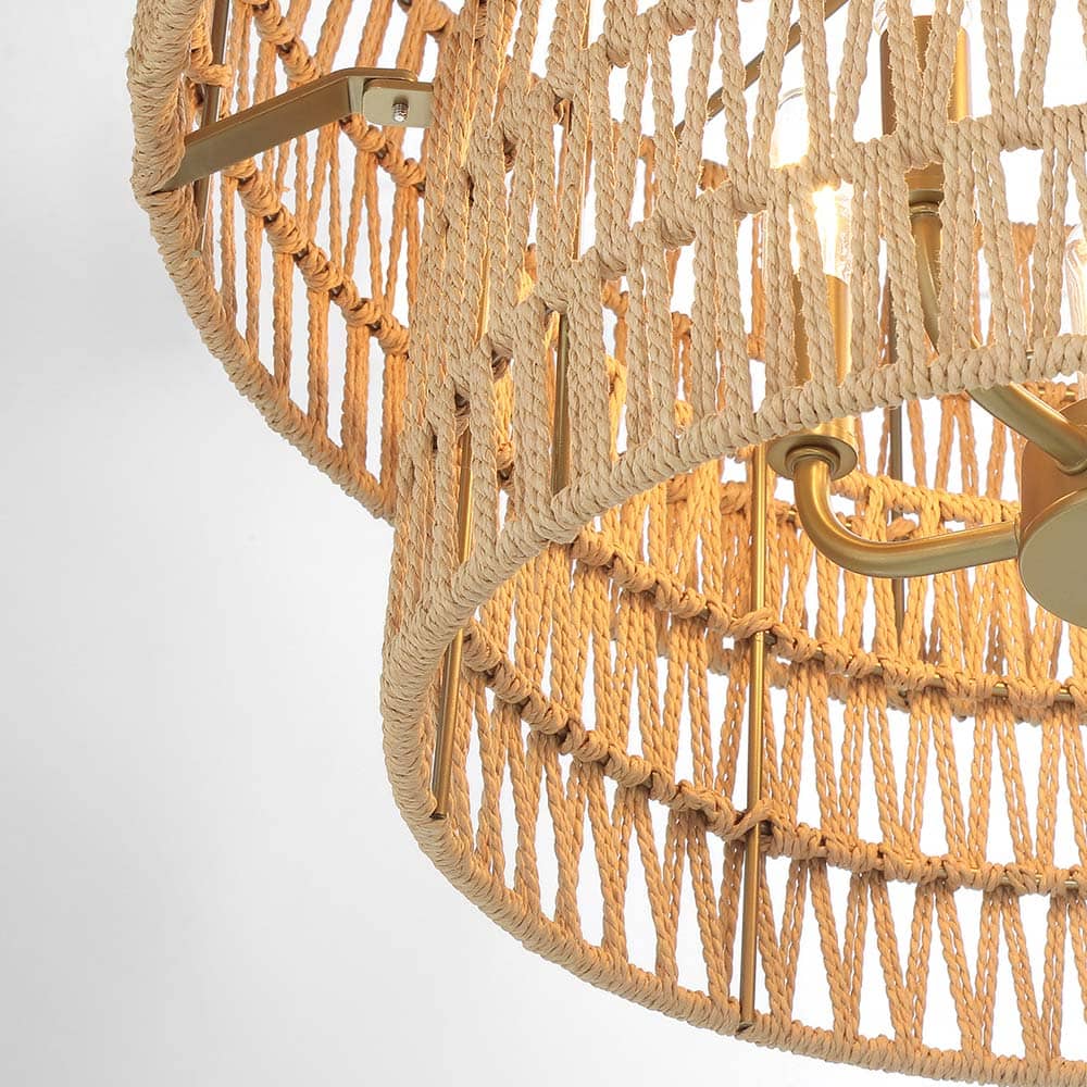 Bungalow Heaven Flush Mount Ceiling Light in Detail.